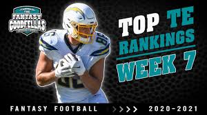 Week 7 qb rankings, starts, sits & sleepers. Top 15 Te Rankings Week 7 2020 Fantasy Football Youtube