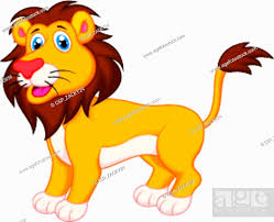 cute lion cartoon stock vector vector