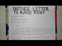 notice letter to raise