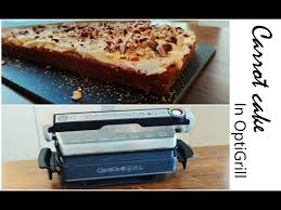 carrot cake in optigrill or in oven