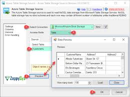 ssis azure table storage source zappysys