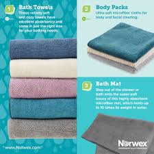 stock norwex bath towel lavender