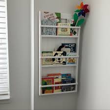 Hanging Wall Bookshelf Plate Rack