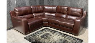 lucca burgundy lhf leather corner sofa