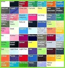Gildan T Shirt Color Chart T Shirts Design Concept