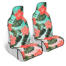 C Hawaiian Flower Print Car Seat