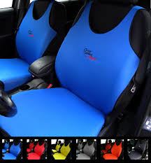 Car Seat Covers 2 Blue For Fiat 500 C L