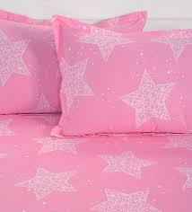 stars printed fitted king size bedsheet
