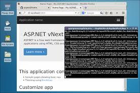 running asp net 5 on linux
