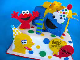 Sesame Street 1st Birthday Cakecentral Com gambar png