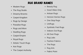 335 cool rug brand names that are