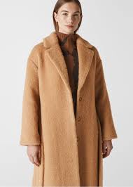 Massimo dutti camel beige double breasted belted trench coat l large raretop rated seller. Camel Wool Textured Belted Coat Whistles Whistles
