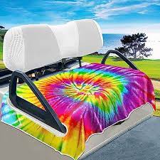 Yokyhom Golf Cart Seat Covers Rainbow