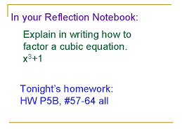The first step to factoring a cubic polynomial in calculus is to use the factor theorem. Warmup Factor 1x 2 10 X 25 2