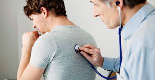 Chest pain refers to pain felt anywhere in the chest area from the level of your shoulders to the bottom of your ribs. Dry Cough And Chest Pain Causes Treatment When To See A Doctor