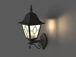 Antique Lantern Light Free 3d Model