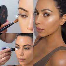 kim kardashian s highlighter makeup