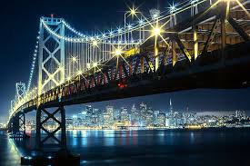 Crucero bajo el puente golden gate y pasado alcatraz. San Francisco Estados Unidos Manhattan Bridge Puente Luces Bahia Noche Fondo De Pantalla Hd Wallpaperbetter