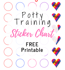 Potty Training Sticker Chart Free Printable Lifestyle