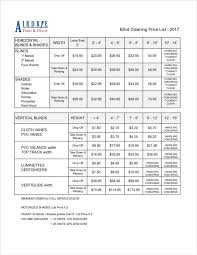 8 Cleaning Price List Templates Free Word Pdf Excel