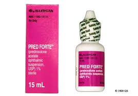 prednisolone pred forte uses side