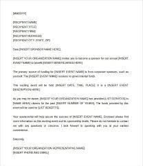 sponsorship letter template 11 free