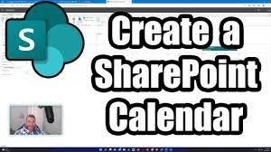 how to create a calendar in sharepoint