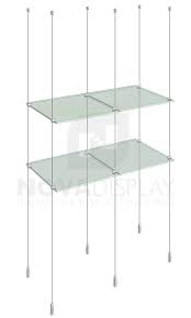Cable Suspended Display Shelf Kit With