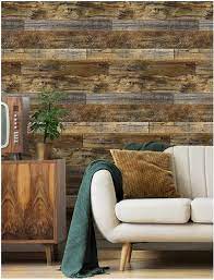 L And Stick Wood Plank Wallpaper