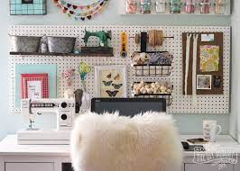 Craft Room Office Pegboard Gallery Wall