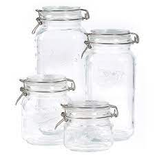 mason craft more 4 piece glass jar