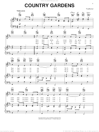 country gardens sheet for voice