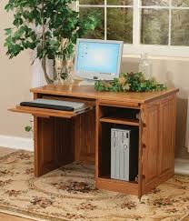 Amish Flat Top Computer Desk With