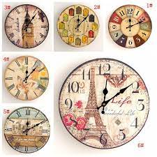 vintage silent wall clock european