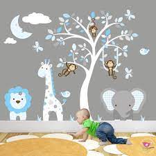 Jungle Animal Nursery Wall Art Stickers