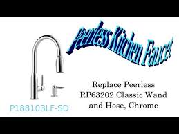 A wide variety of peerless kitchen faucets options are available to you, such as style, valve core material, and installation type. Peerless Faucet Wand Replacement Rp63202 P188103lf Sd Youtube