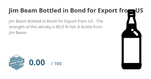 bottled in bond for export