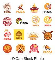 Set Of Pizza Vector Logos Italian Restaurant