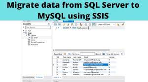 sql server to mysql using ssis