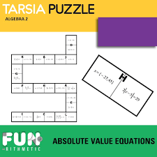 Absolute Value Equations Tarsia Puzzle