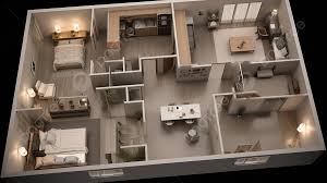 two bedroom apartment background