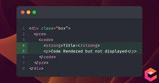 how to display code snippets in html