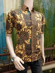 Batik Shirt Mens Fashion Clothes Tops On Carousell