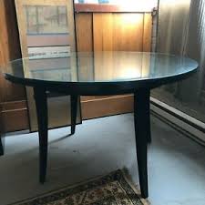 black wood dining table