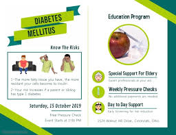 Diabetes Education Program Leaflet Template Postermywall