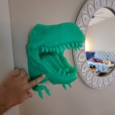 3d Printable T Rex Dinosaur Head Wall