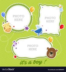 baby photo frames template royalty free
