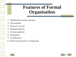 Formal Informal Organisational