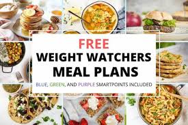 free weight watchers 7 day meal plan