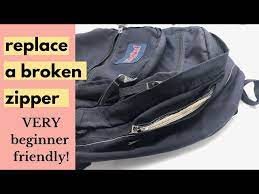 fix a broken zipper on a backpack